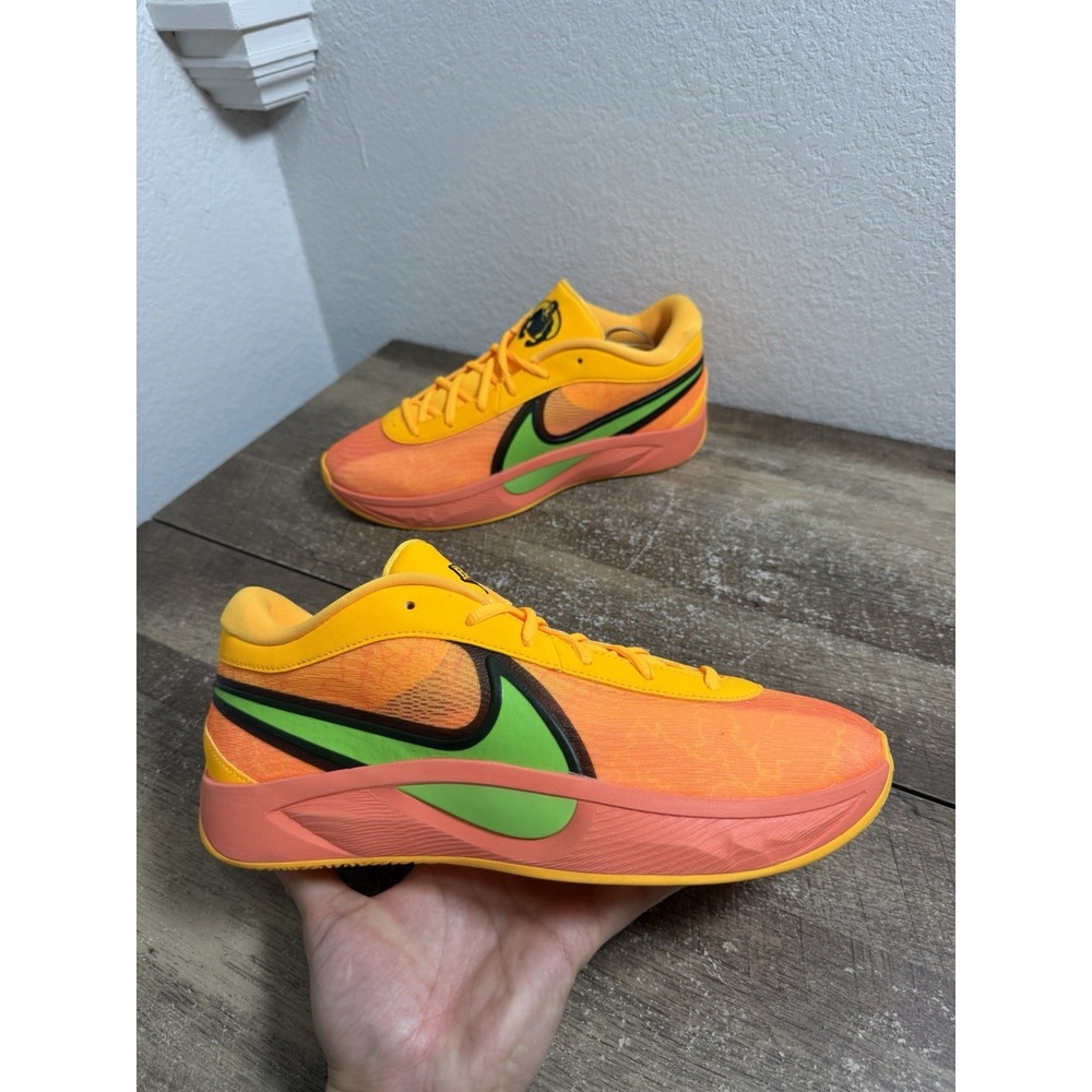 Nike Giannis Freak 6 Fright Night Mens Size 10 Light Wild Mango Black FJ7792 601